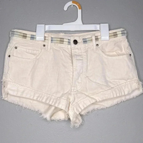 Free People Eliot Embroidered Denim Shorts Sz 27 - Picture 4 of 6